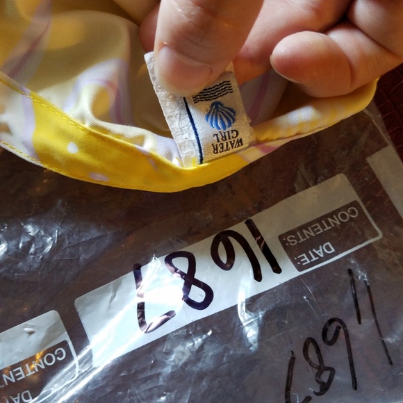 Water Girl Yellow Beach Mini Skirt - Picture 6 of 8